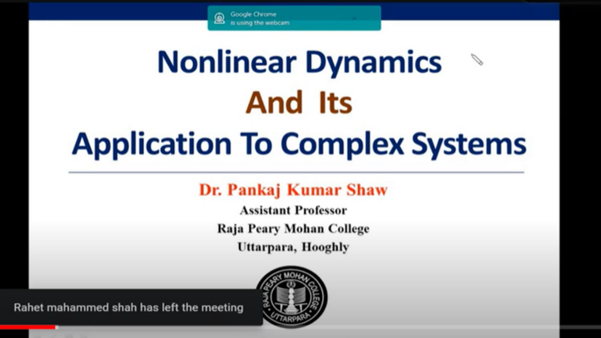 Nonlinear Dynamics and its application to Complex Systems